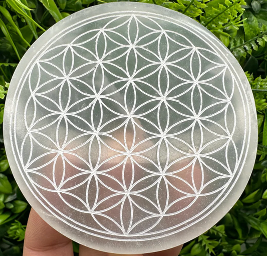 Super Light transparent Selenite (Metatron / Flower of Light )